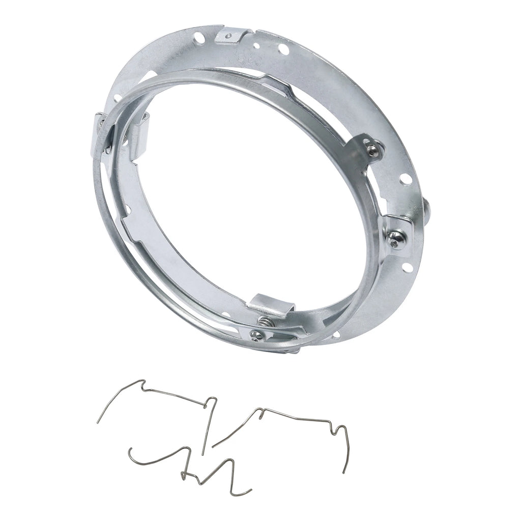 7" HID LED Headlight Lamp Mounting Ring Bracket for Harley Touring Softail
