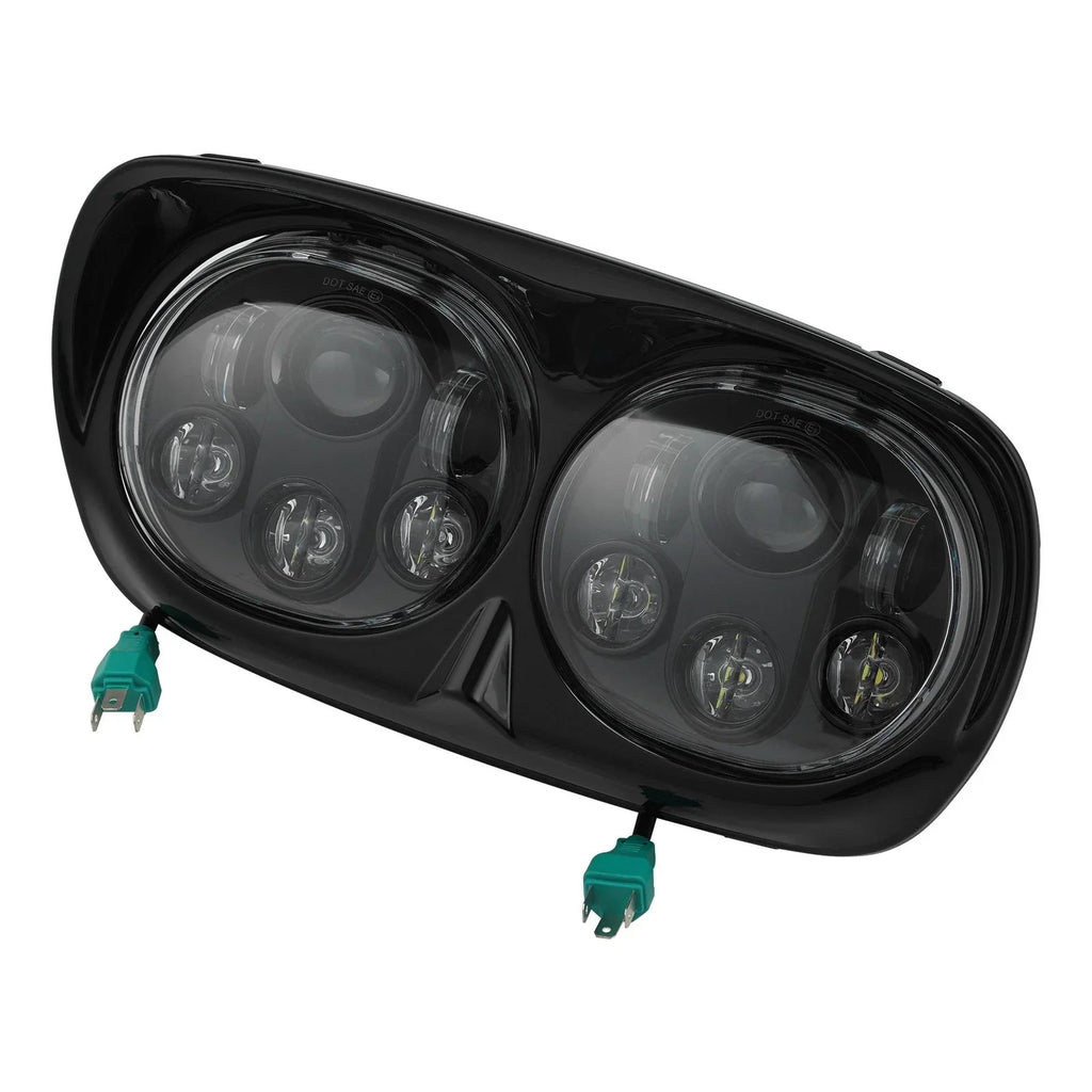 5 3/4" Dual LED Front Headlight for Harley Road Glide (1998-2013)