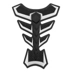 Tank Pad Sticker Protector for Motorcycle (Black-White)