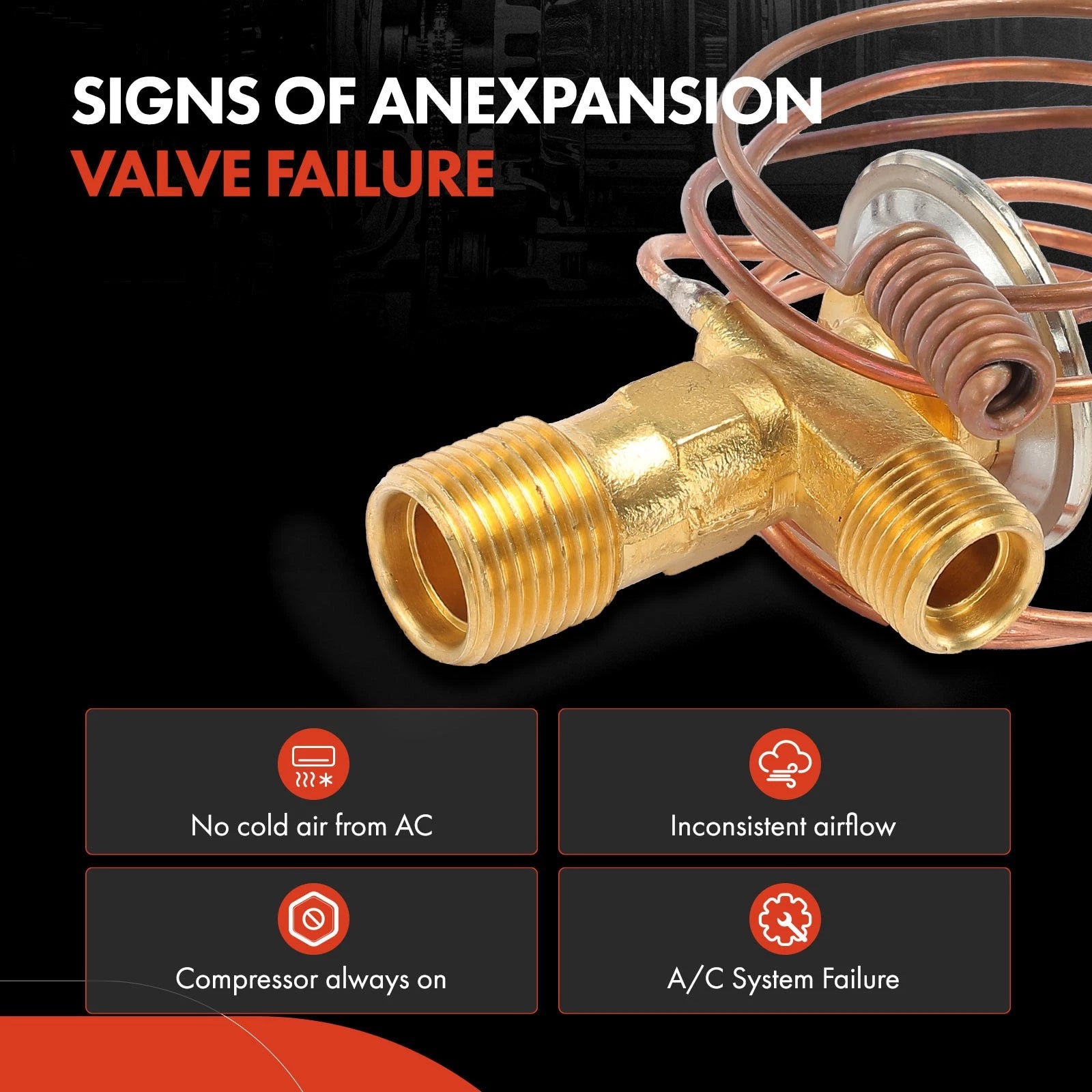 A/C Expansion Valve for BMW 320i 1977–1982, 533i 1983–1984, 528e, 633CSi