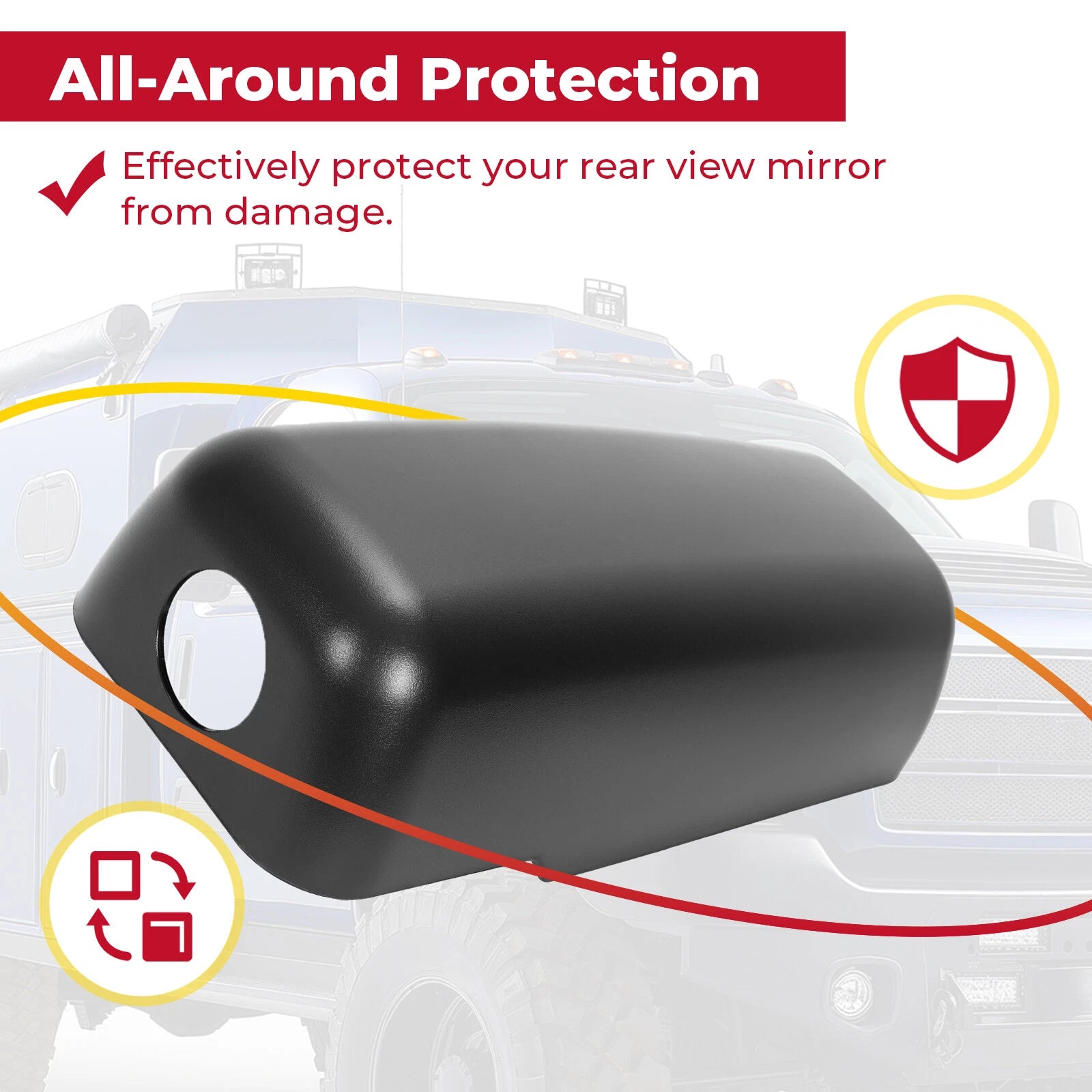 Side View Mirror Cap Cover for Chevrolet C4500 GMC C4500 (2003-2009)