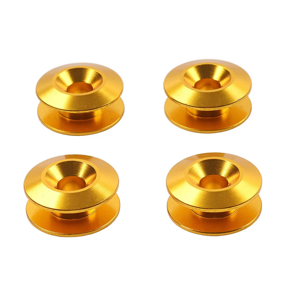 4PCS Yellow Quick Release Bumper Holder Clips for Trunk Hatch Lid