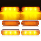 Set of 4 LED Amber Flashing Cab Lights for John Deere 50 Series (1975–1992)