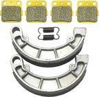 Front Brake Pads & Rear Shoes for Honda TRX420TM TRX420TE (2007–2014)