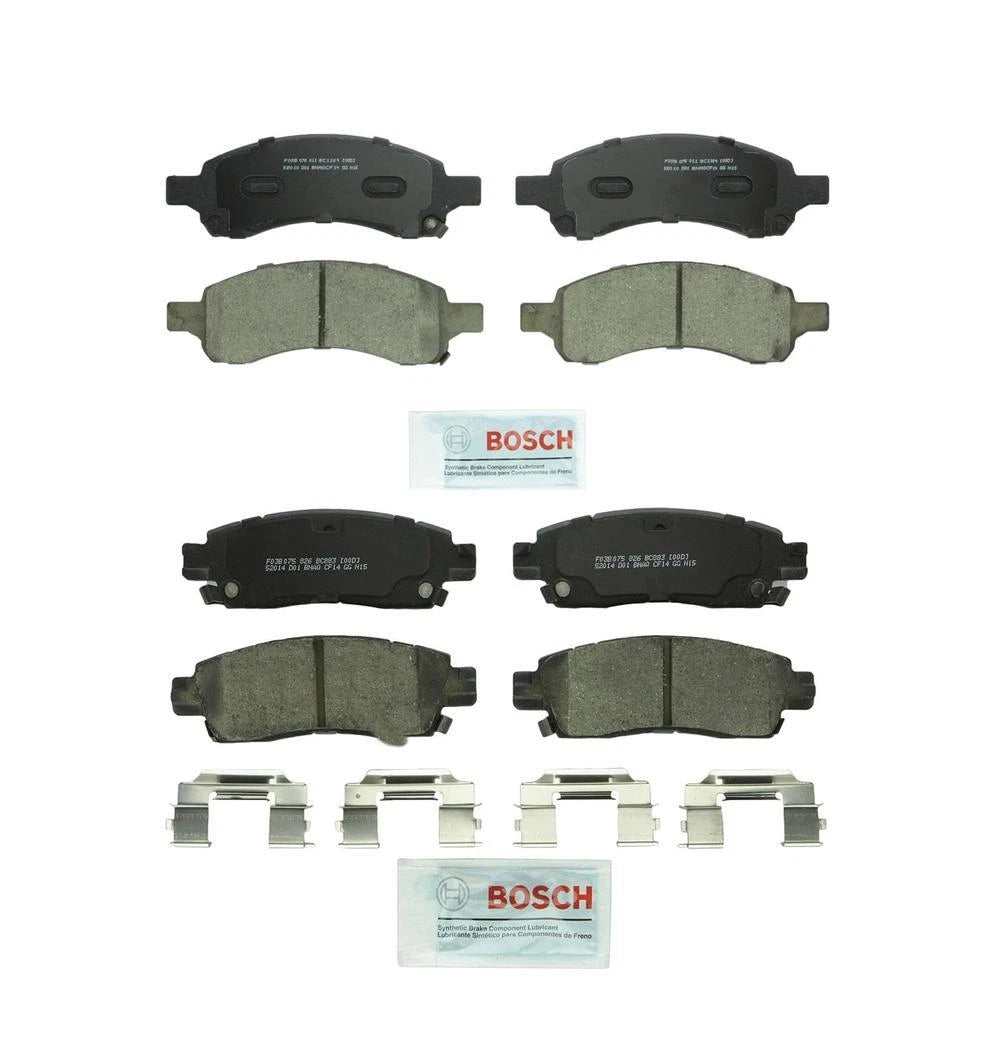 Set of 4 Bosch Quiet Cast Ceramic Disc Brake Pads for Buick Chevy GMC