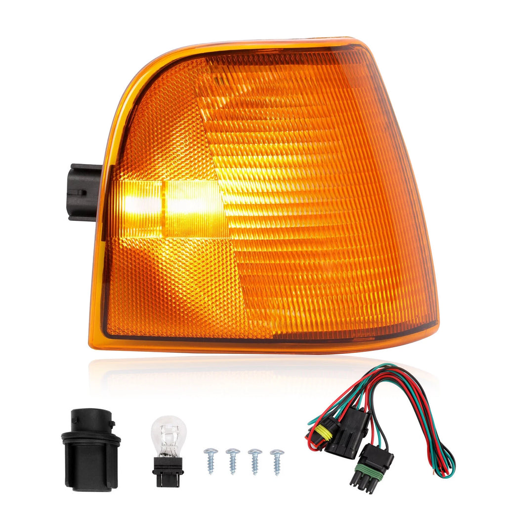 Turn Signal Light Corner Lamp Right w/Wiring Kit for Peterbilt 375 385