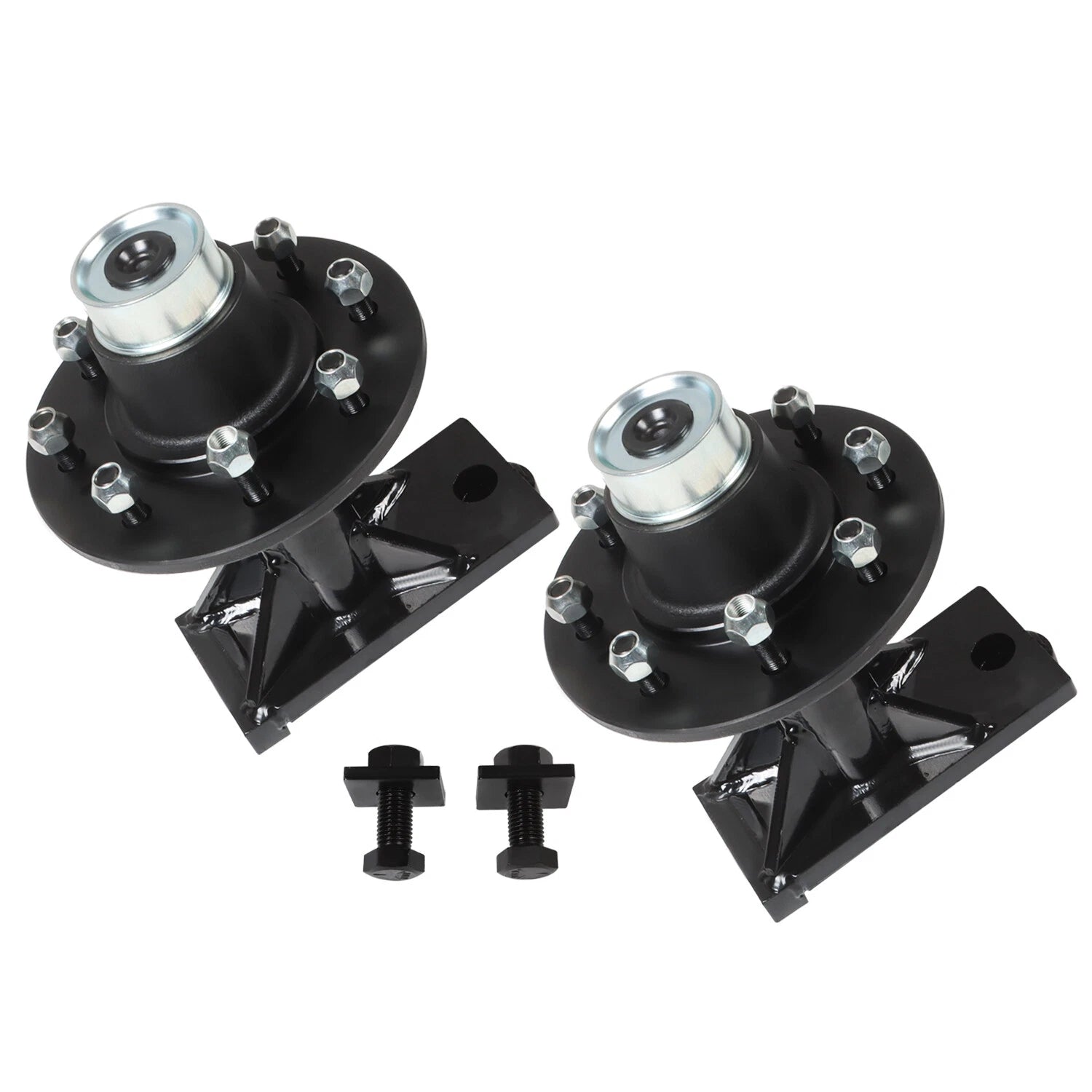 8x 6.5 Lug Shipping Container Wheels & Bolt-on Spindle Kit