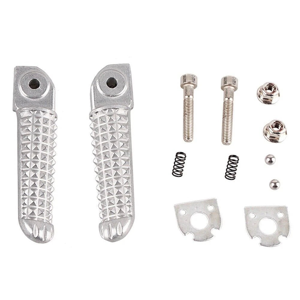 Set of 2 Rear Foot Pegs for Yamaha YZF R6 (2003–2011) Silver