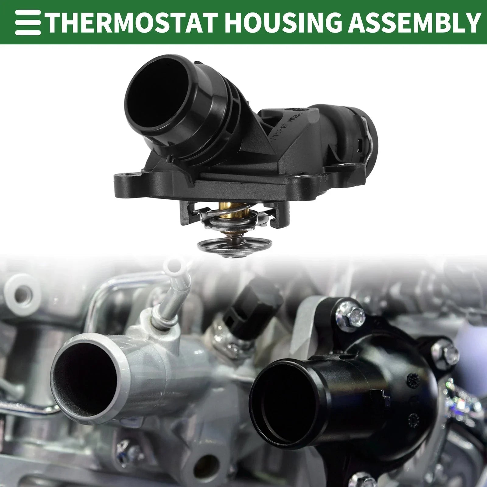 Engine Coolant Thermostat Housing Assembly for BMW 328i 128i Z4 X3 X5 335i