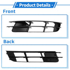 1pc Front Left Fog Light Grill for Audi Q7 (2007–2009) No. 4L0807681 ABS Black