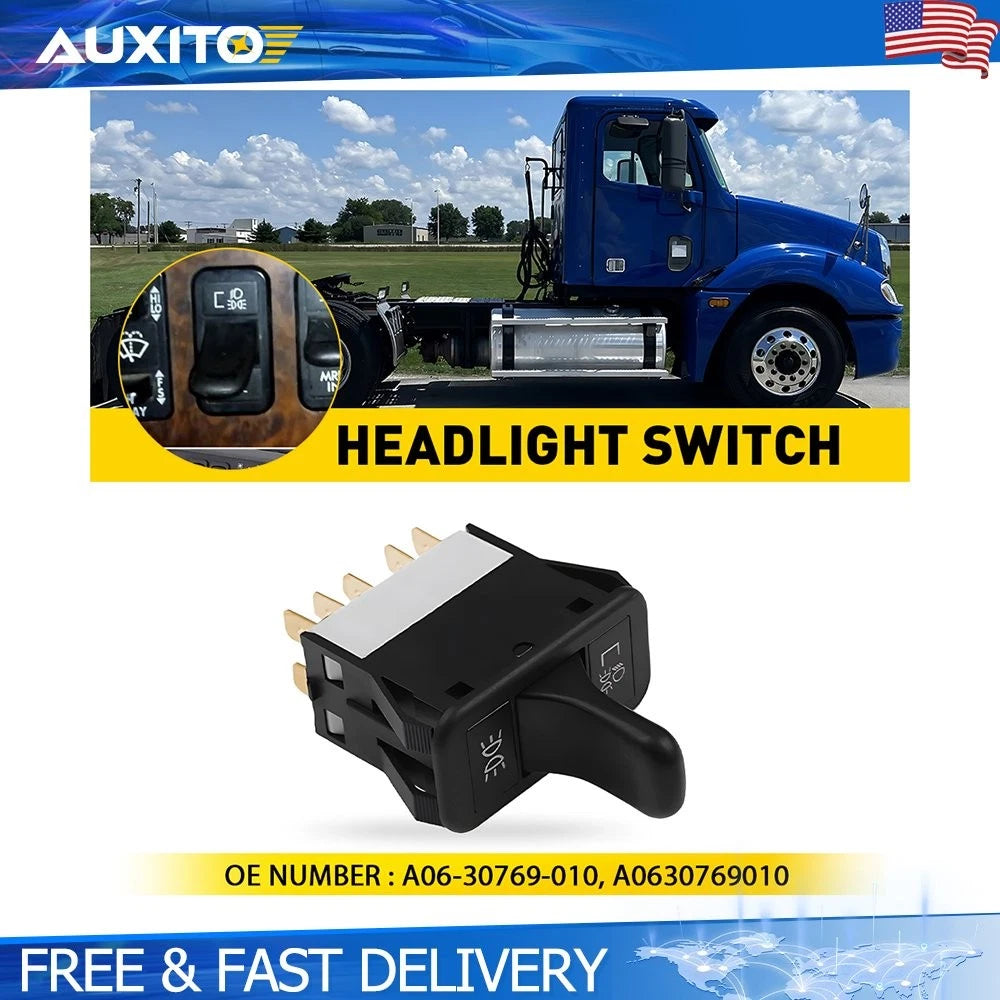 Headlight Control Switch for Freightliner Columbia (2001–2011) OE A06-30769-010