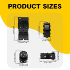 Set of 2 Window Switches for Chevy GMC (2007â2013)