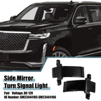 Pair Side Mirror Turn Signal Light GM23444105 for Cadillac 