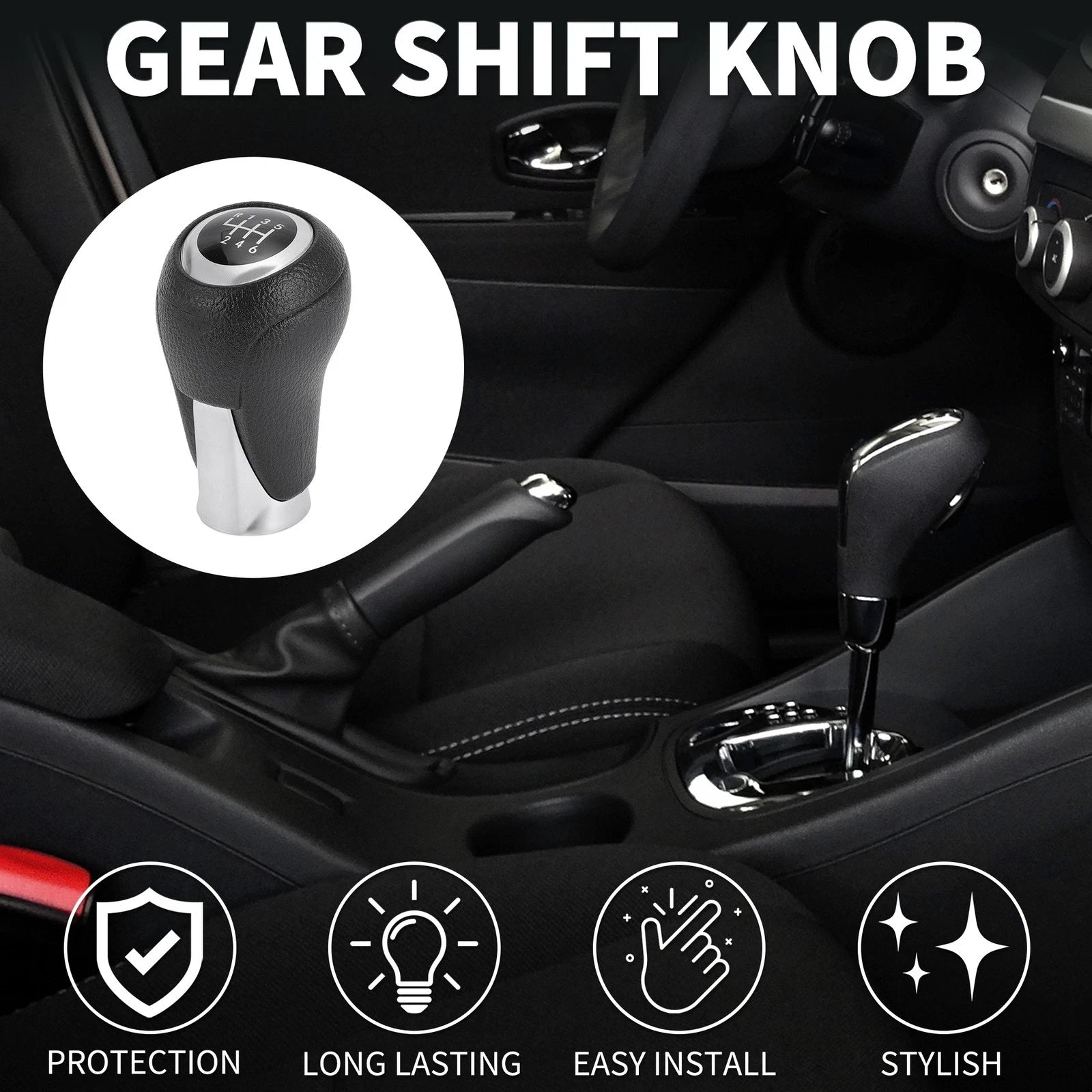 6 Speed Manual Gear Shifter Knob for Mazda 3, CX-5 (2013–2015)
