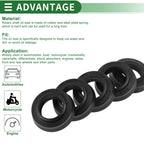 Set of 5 Oil Seal Rotary Shaft Seal NBR Rubber 12.5x20.5x4.5mm