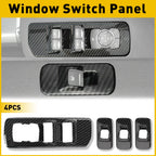 Carbon Fiber Window Lift Switch Button Panel Cover for Ford F150 (2015–2020)
