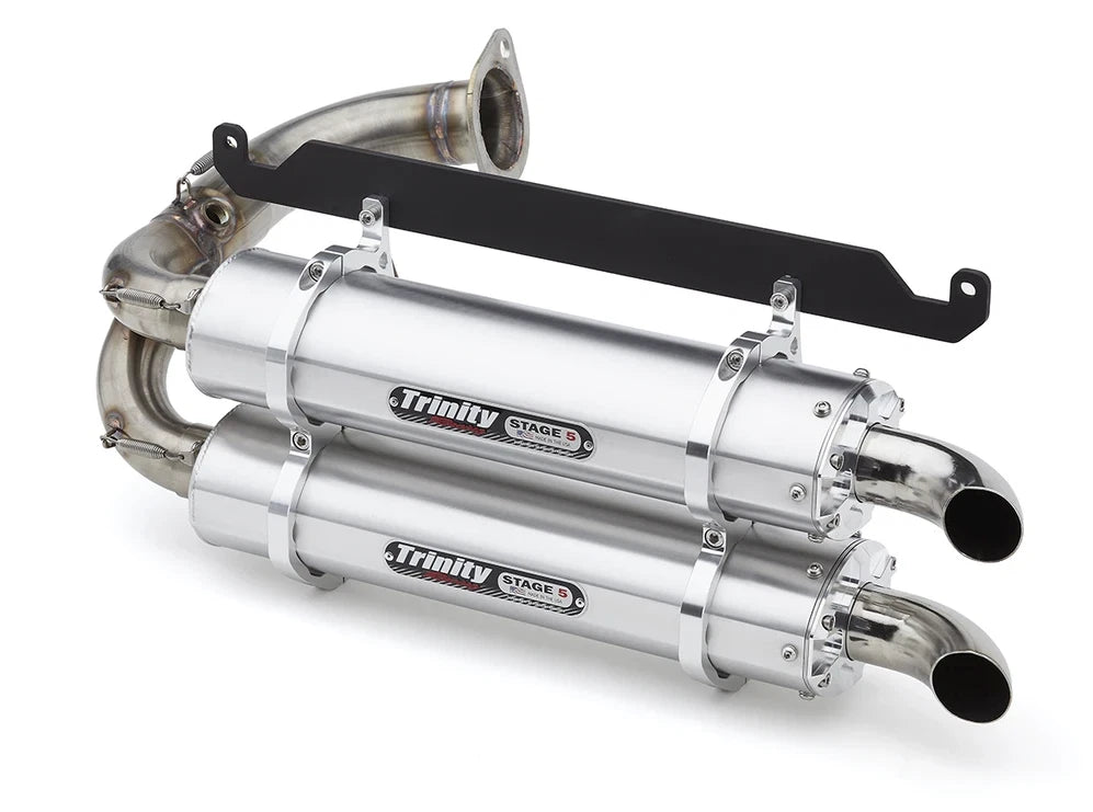Trinity Stage 5 Dual Slip On Exhaust Pipe for Honda Talon (2019–2023)