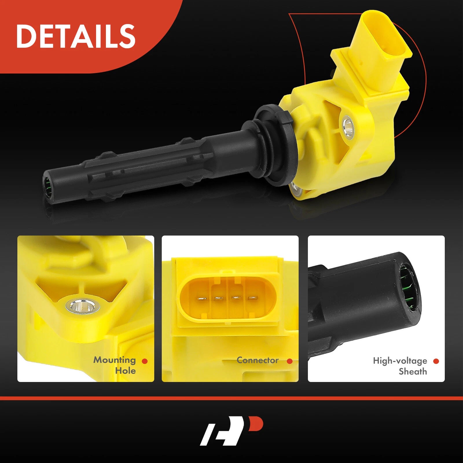 6X Yellow Ignition Coil for Mercedes-Benz C230 C280 S400 GL320
