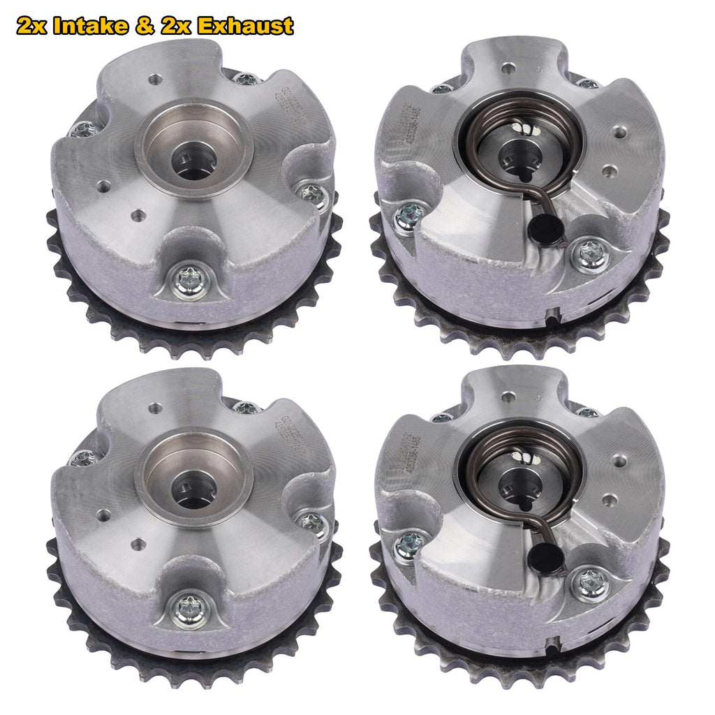 2x Intake & 2x Exhaust Camshaft Adjusters for Audi A4 A5 A6 A8 R8 (2000–2023)