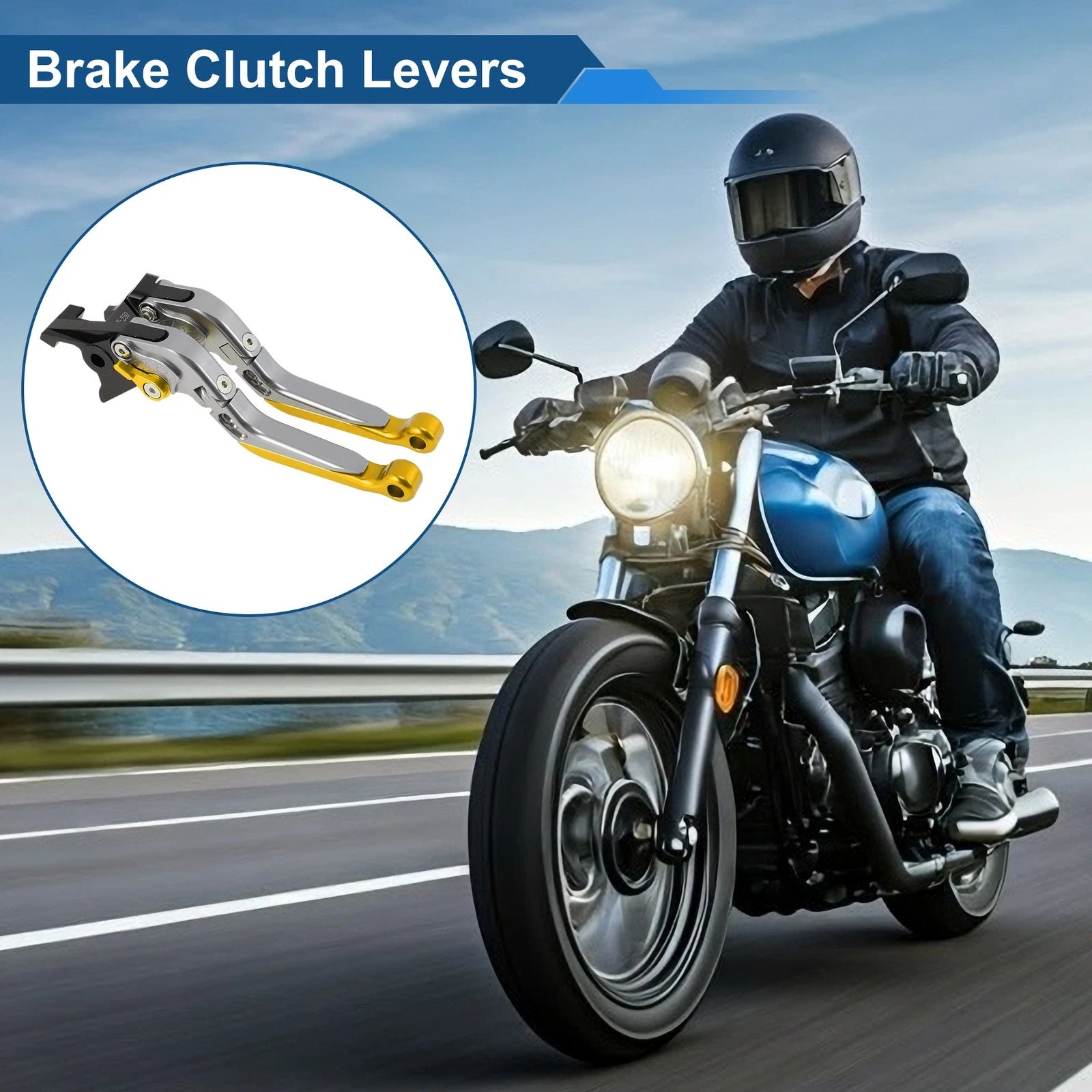 Short Long Brake Clutch Levers for Honda Rebel CMX 500 300 (2017–2023) Titanium Gold