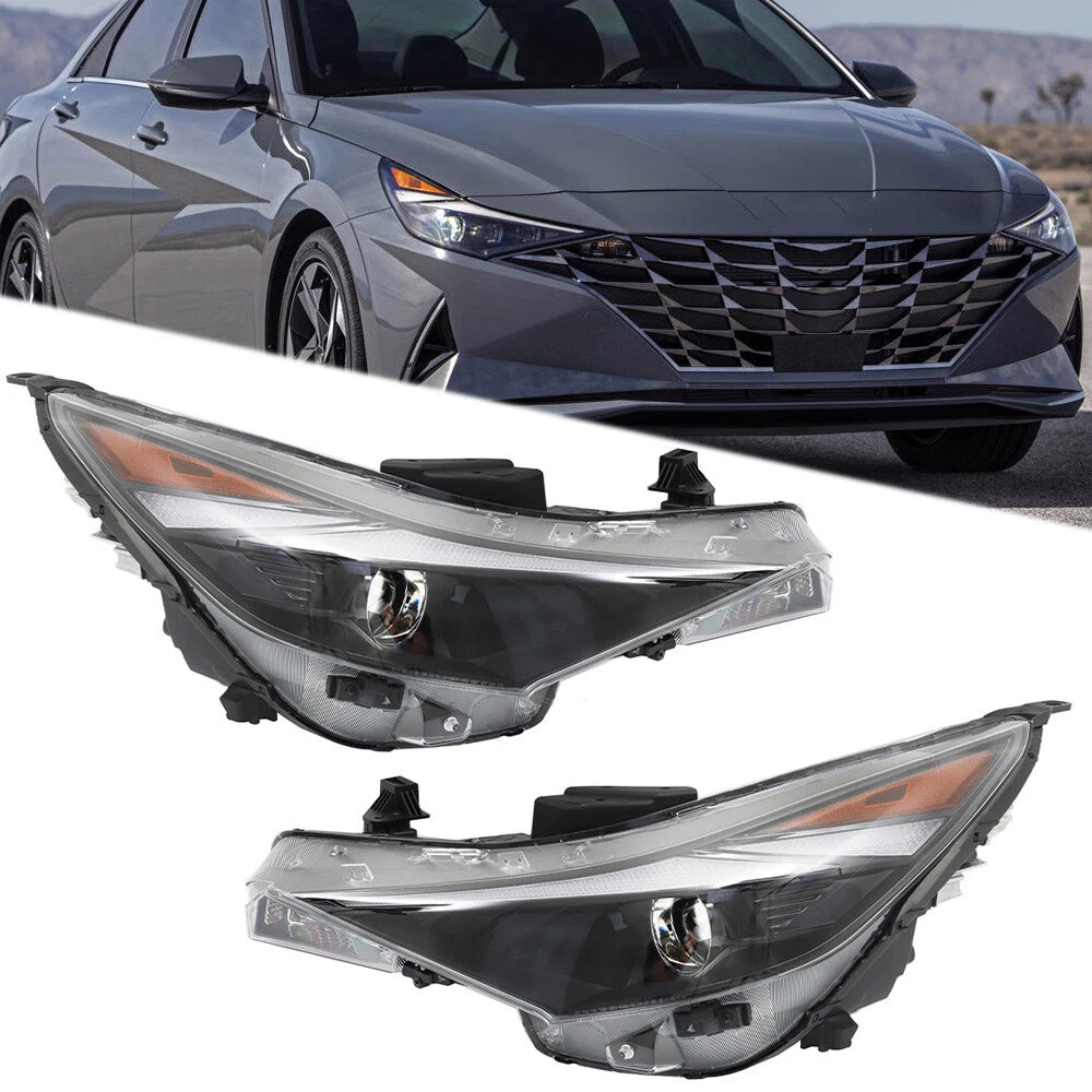 Headlight Assembly Set for Hyundai Elantra (2021â2022) Halogen