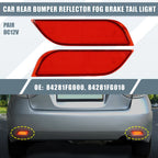 2X Rear Bumper Reflector LED Brake Tail Light 84281FG000 for Subaru Impreza (2017–2021)