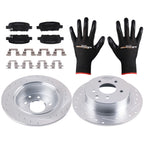 Rear Brake Rotors & Ceramic Brake Pads Kit for Nissan Juke/Sentra (2011–2019)