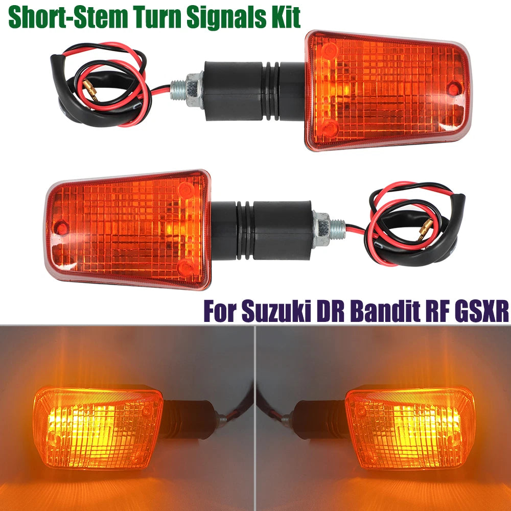 Short-Stem Turn Signal for Suzuki DR125 DR250 DR350 DR650 GSXR750 GSXR1100