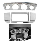 Tri Line Gauge Stereo Accent Trim Cover for Harley Touring Electra Glide (2014–2023)