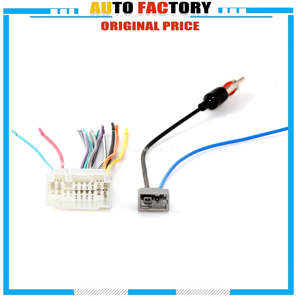 Aftermarket Radio Wire Harness with Antenna Adapter for Honda Civic Accord (1998–2002)