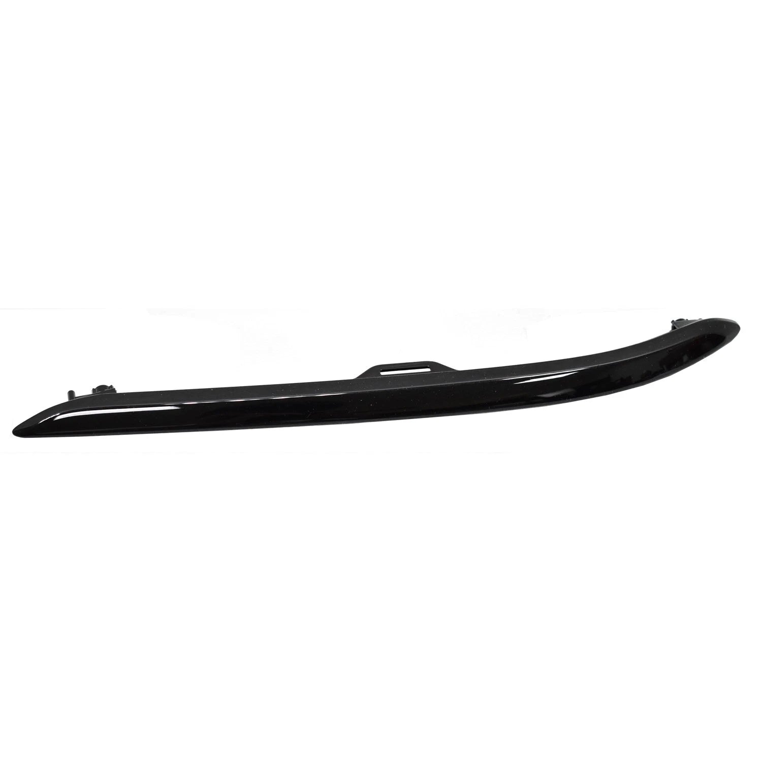 Replacement Black Gloss/Painted ABS Front Driver Side Lower Bumper Cover Molding