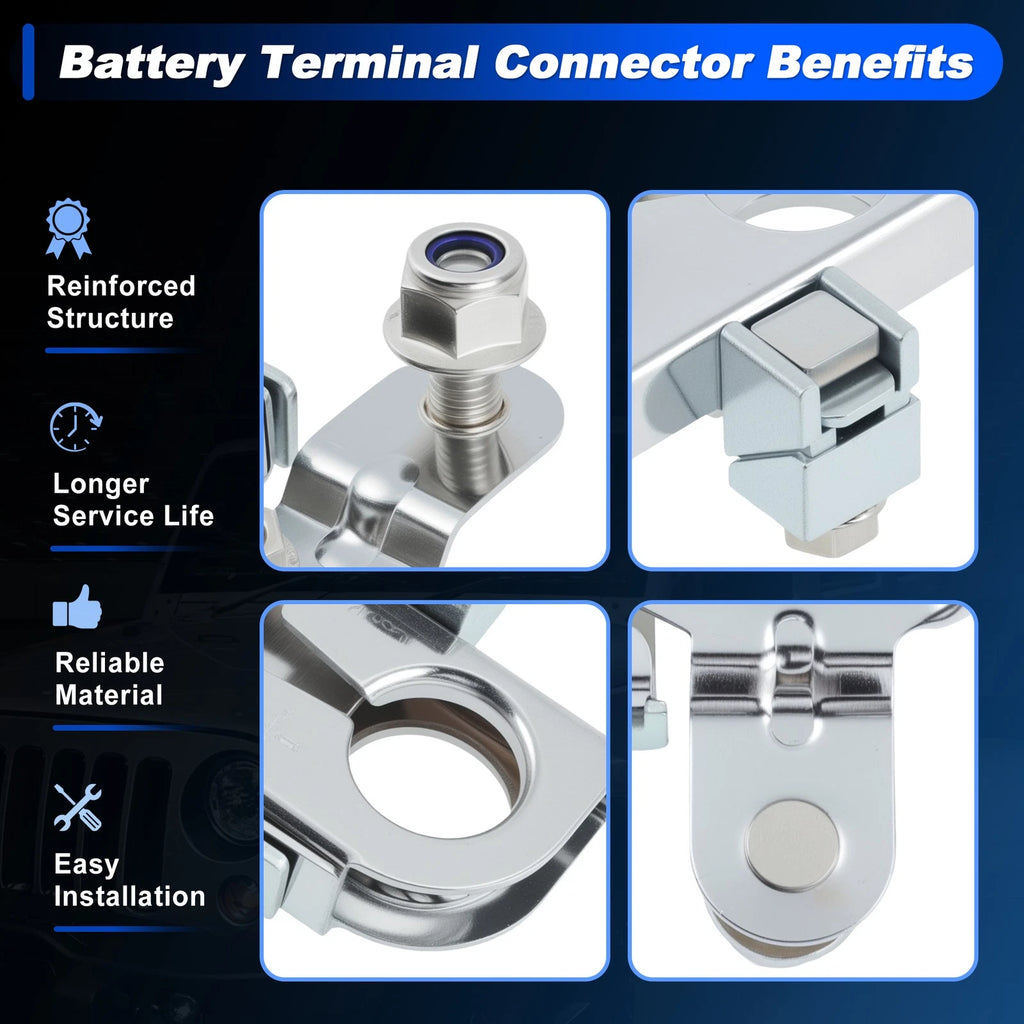Positive Battery Terminal Connector for Ford F150 F250 Edge Fusion Mustang (2004–2023)