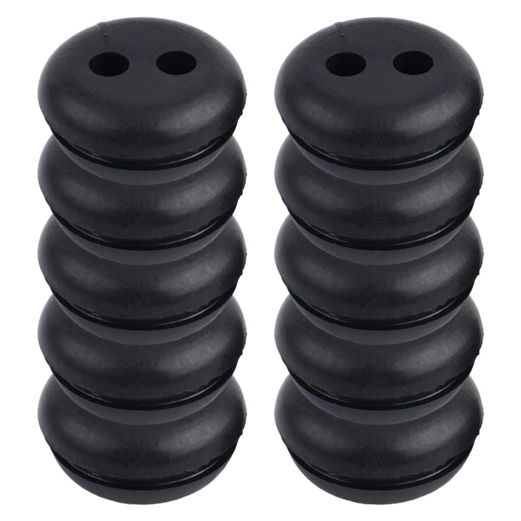 Set of 4 Rubber Grommets for Universal Use (2-Hole)