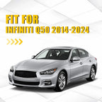 Chrome Delete Blackout Overlay Window Trim for Infiniti Q50 (2014–2023)