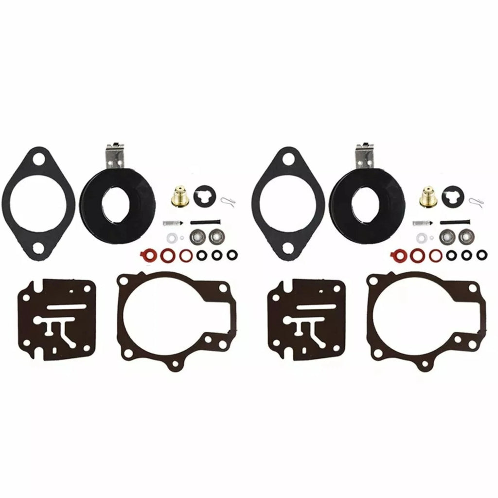 2X Carburetor Rebuild Repair Kit with Float for Johnson Evinrude 40-48 HP