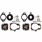 2X Carburetor Rebuild Repair Kit with Float for Johnson Evinrude 40-48 HP