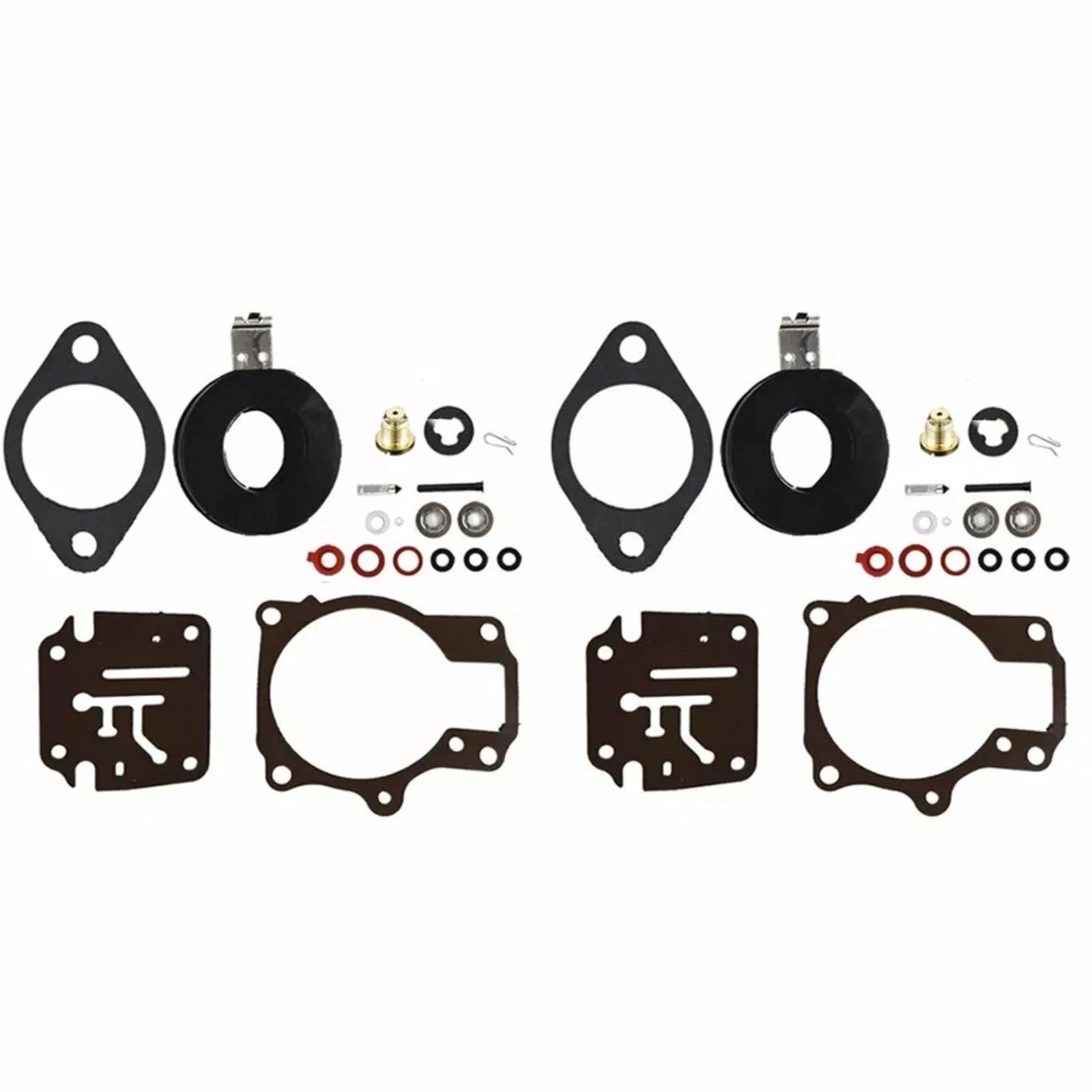 2X Carburetor Rebuild Repair Kit with Float for Johnson Evinrude 40-48 HP