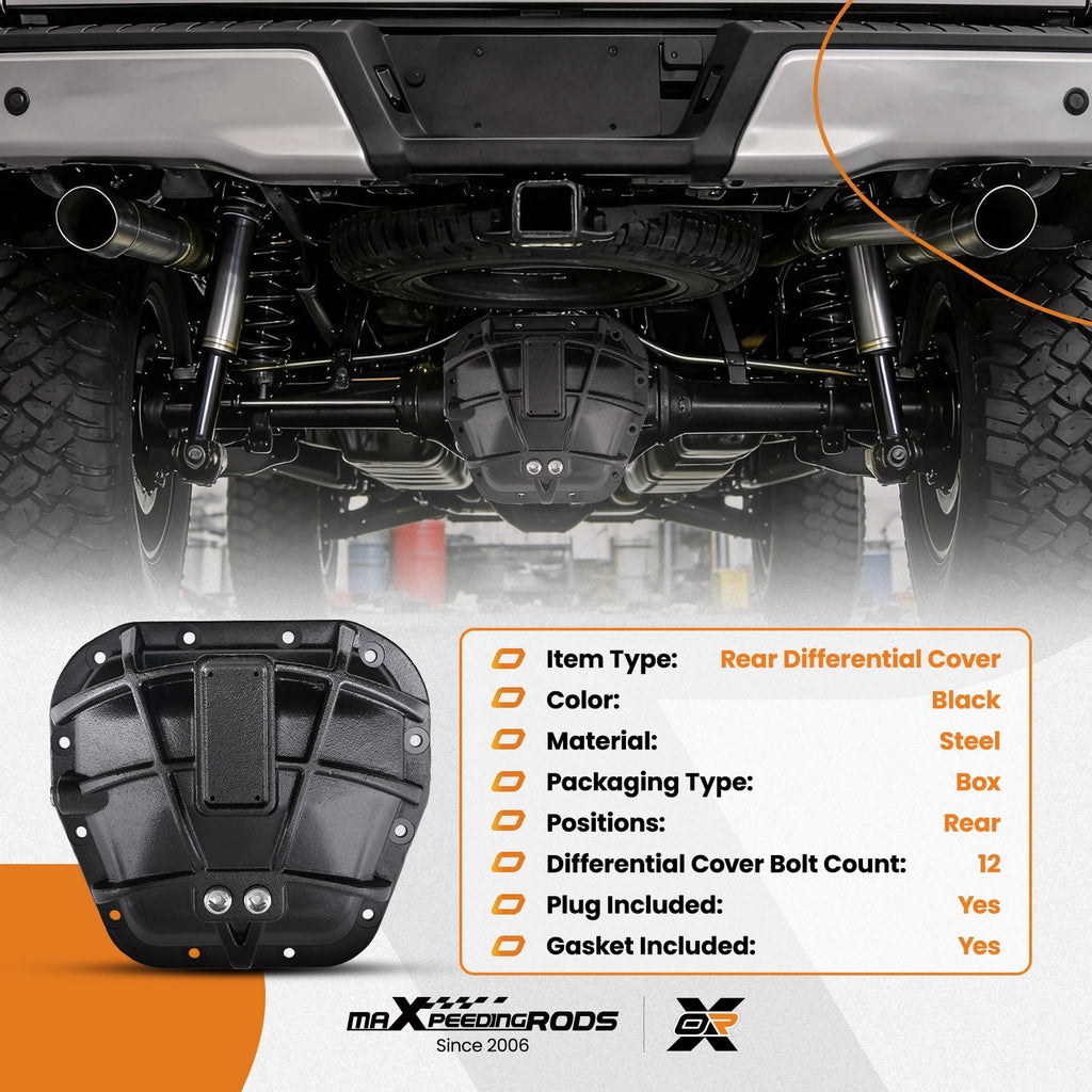 Black Steel Differential Cover for Ford Transit-150 (2015-2020)
