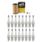 Wix Engine Oil Filter & NGK 16 V-Power Spark Plugs for W211 E500 (2003–2009)