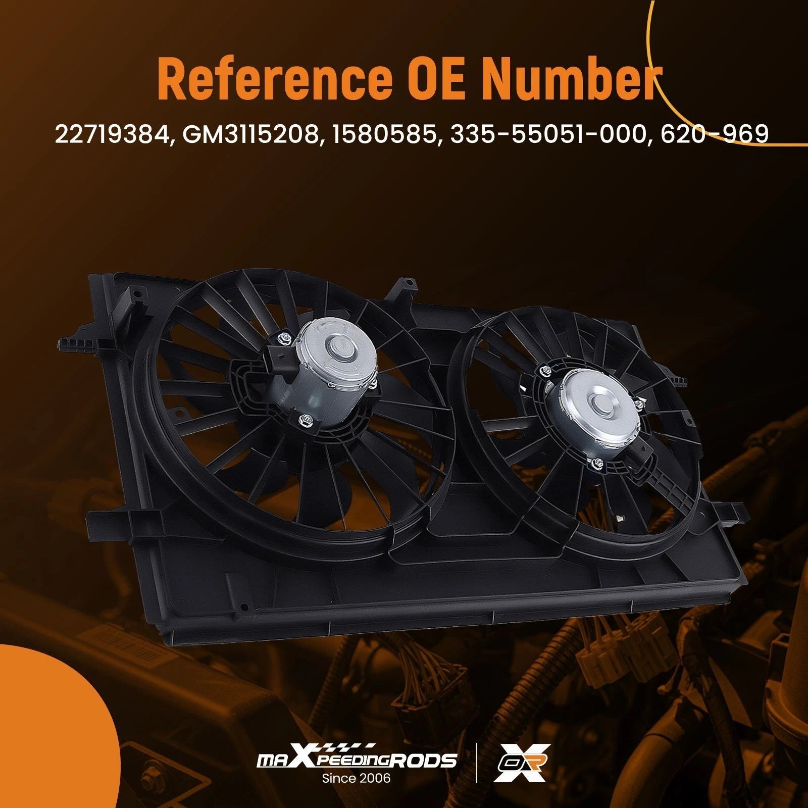 Radiator Cooling Fan for Chevy Malibu Saturn Aura (2004–2009)
