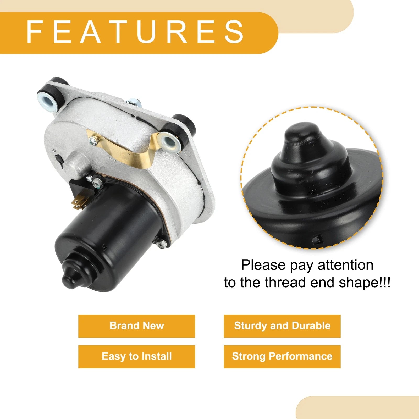 Front Windshield Wiper Motor for Dodge D100 D200 D300 W100 W200 (1969–1971) No. 2770090