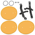 Front Number Plate Kit with Clips & Bands for Honda Z50 Z50R (1979–1987)