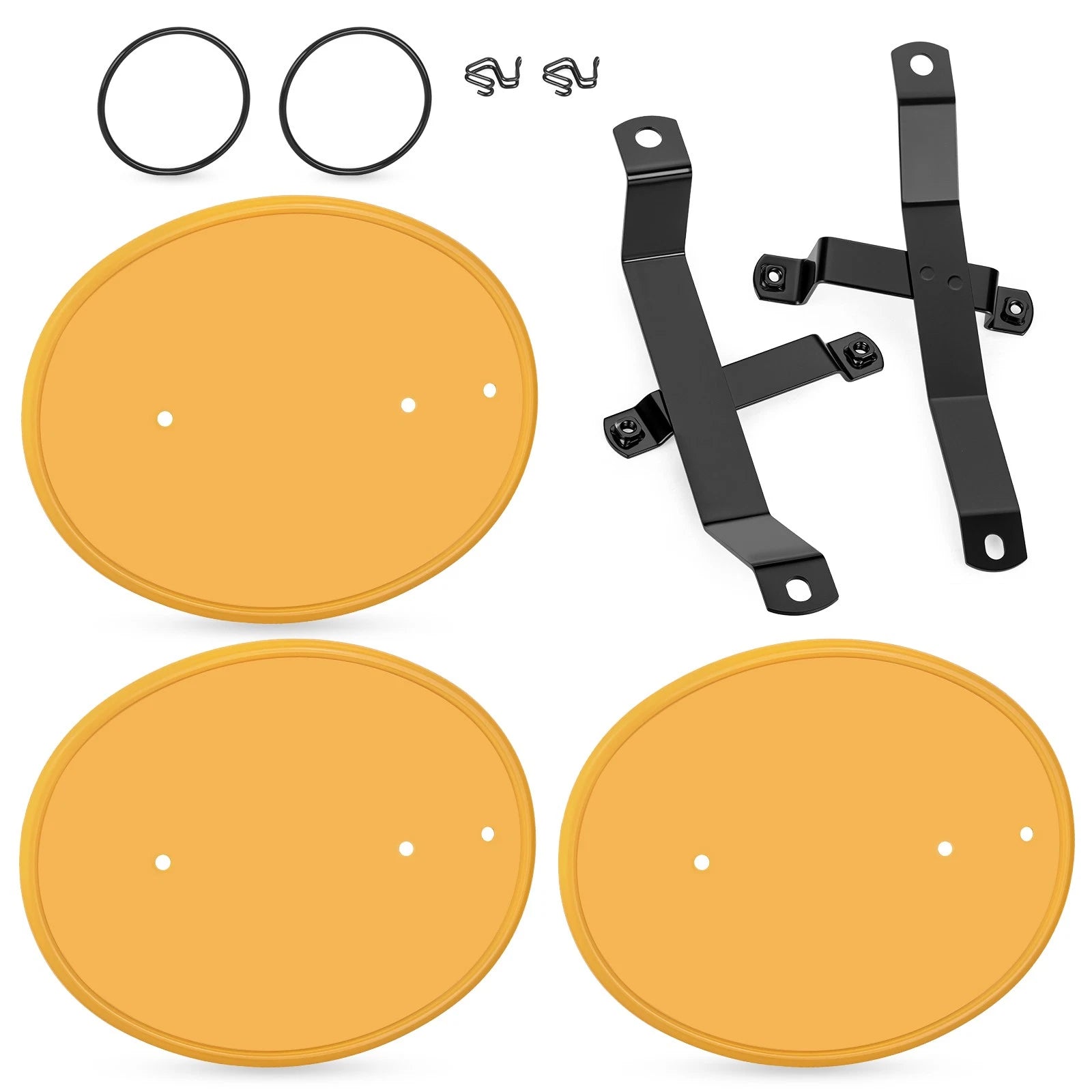 Front Number Plate Kit with Clips & Bands for Honda Z50 Z50R (1979–1987)