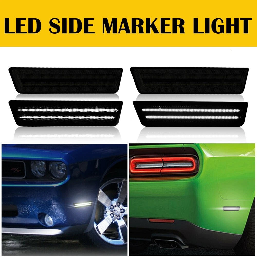 2 LED Rear Side Marker Lights for Dodge Charger & Challenger (2011–2014)