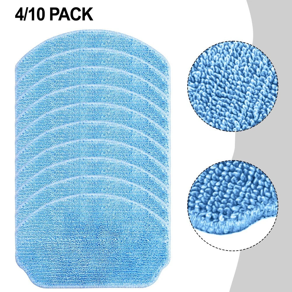 10X Mop Cloths for Nedis WIFIVCR001CBK Robot Vacuum Cleaner
