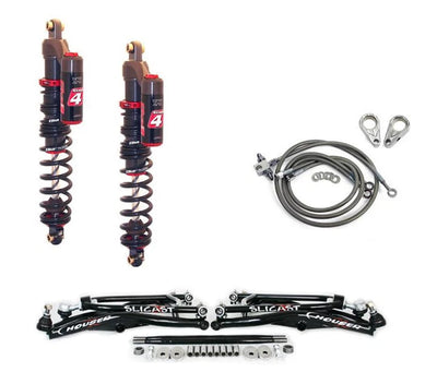 +1" XC Long Travel A-Arms & Elka Stage 4 Shocks for Honda 450R (2004–2009)