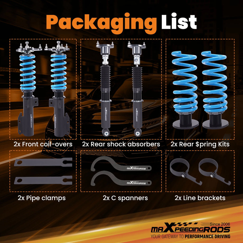 24 Level Coilover Struts for Mercedes-Benz E-Class W212 (2010-2016)