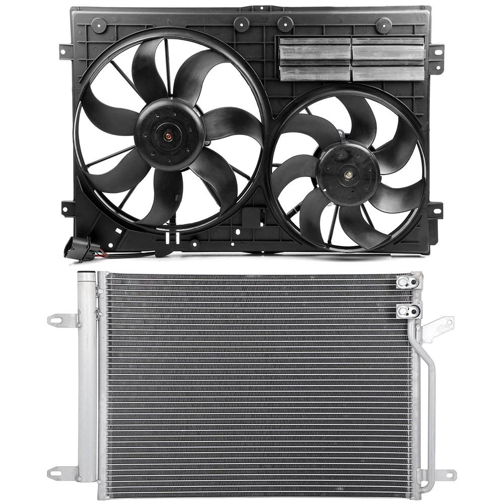 AC Condenser Cooling Fan Kit for Volkswagen Jetta Beetle (2011–2014)