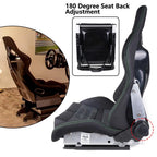 Bride Low Max Racing Seats with Fiberglass Backrest and Slider Universal