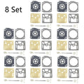 Set of 8 Carburetor Repair Kits for Husqvarna 362 365 371 372 Zama RB-60